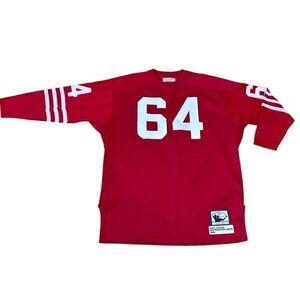 Vintage Mitchell & Ness NFL Throwback Jersey 49ers #64 Dave Wilcox 1964 Mens 52